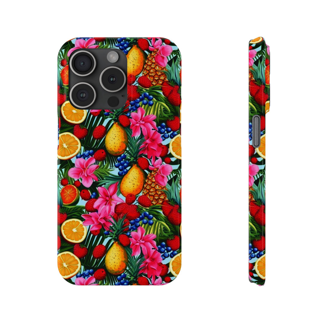 Slim Cute Phone Cases for Iphone - | iPhone 15 Case | iPhone 15 Pro Max Case, Iphone 14 Case, Iphone 14 Pro Max, Iphone 13, Summer Mixed Fruit - Studio40ParkLane