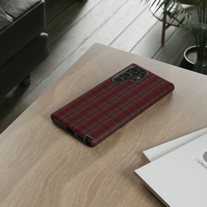 Samsung Galaxy Phone Case | Tough Case double layered | Impact resistant | Galaxy S23, S22, S21, S20 - Matte/Glossy Rose Tartan McDonald - Studio40ParkLane
