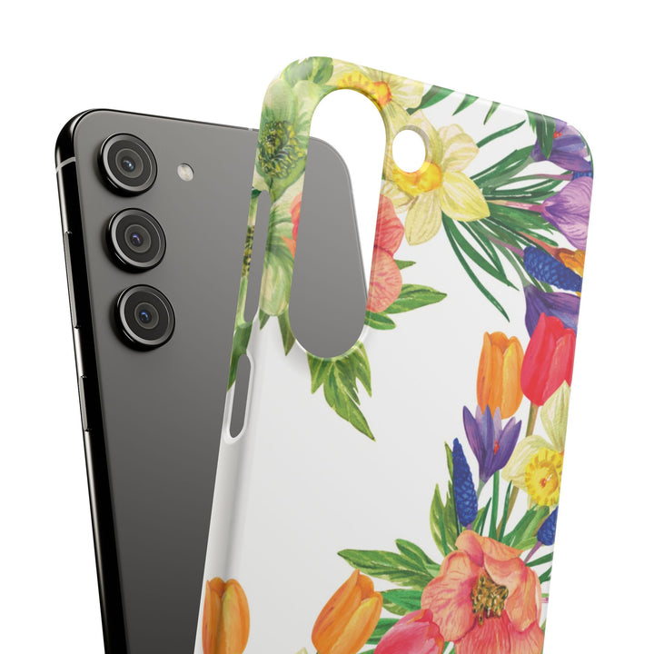 Sleek Snap Spring Summer Flowers Cute Phone Case for iPhone 16 15 14 13 12 11 X Xs Max Xr Pro Plus Samsung Galaxy S24 S23 S22 S21 S20 Ultra