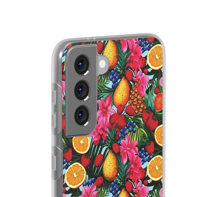 Cute Flexi Phone Cases, For Iphones and Samsung Galaxy Phones, Summer Mixed Fruit, Galaxy S23 Phone Case, Samsung S22 Case, Samsung S21, Iphone 15, Iphone 14, Iphone 13