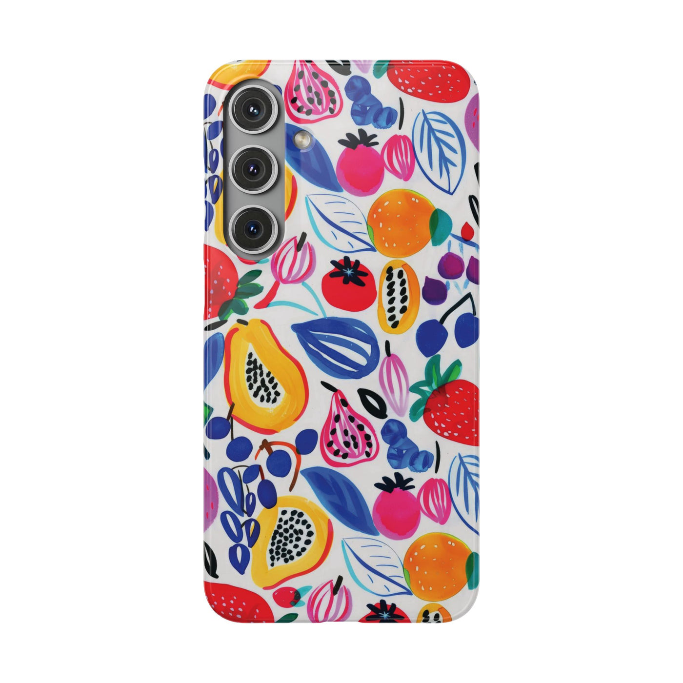 Snap Summer Fruit Gift for Her Cute Phone Cases for Samsung Galaxy S24, S23, S22, S21, S20, Plus, Ultra, Iphone 16, 15, 14, Pro and Max