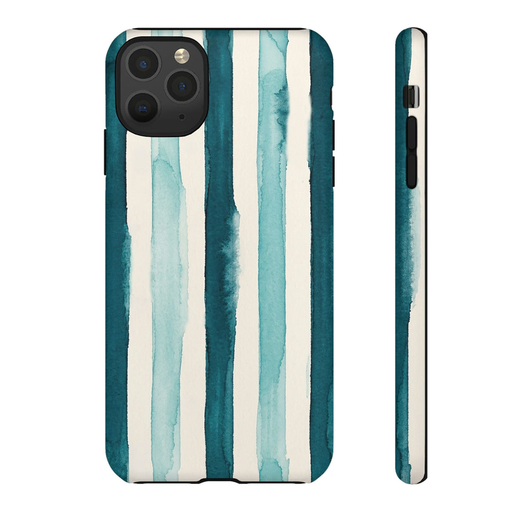 Tough Cute Green Stripes Phone Case, for IPhone 17 Pro Max | Iphone 17 Air, Iphone 16, IPhone 15, 14 13 12, Samsung Galaxy S26, S25, S24, S23