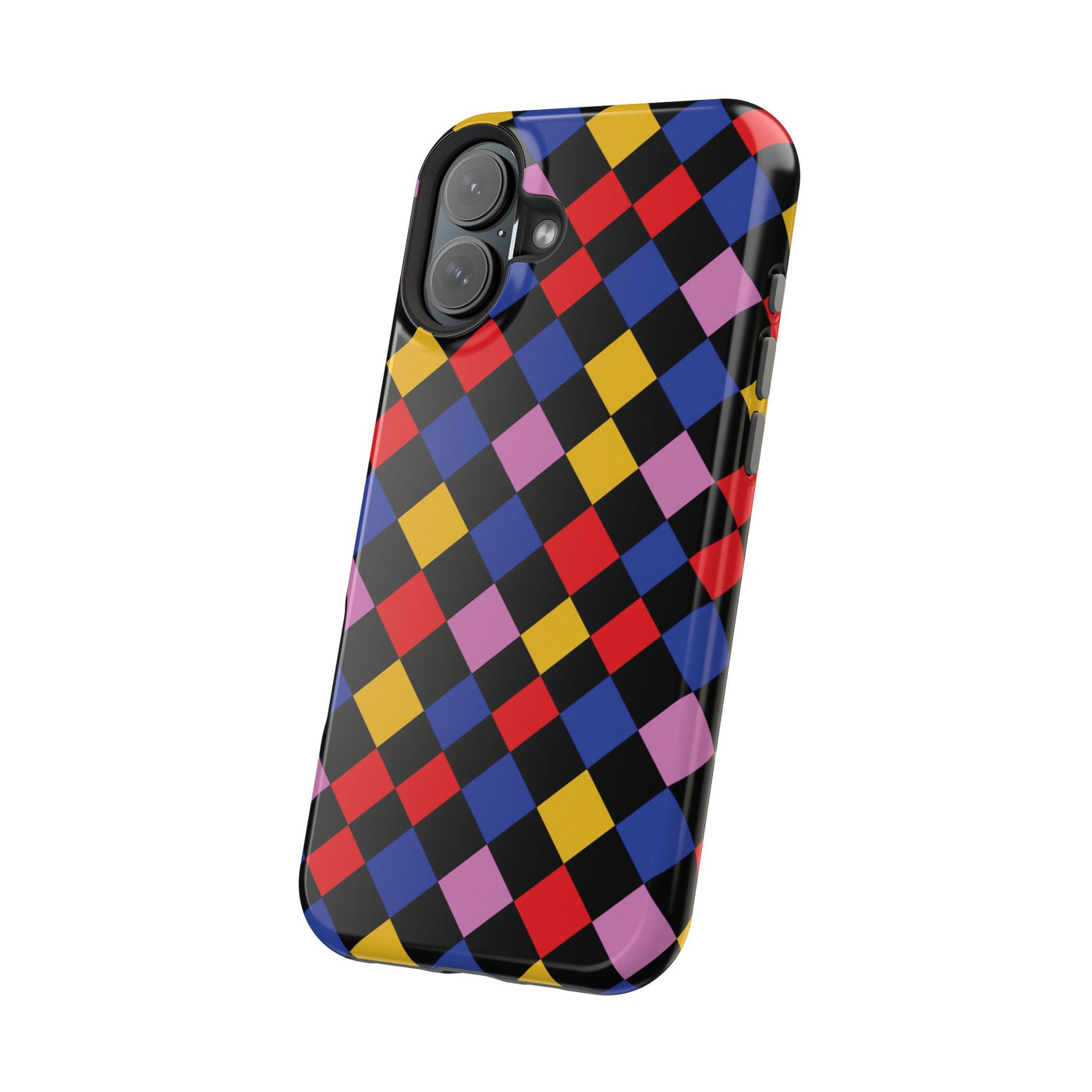 Aesthetic Colorful Checkerboard Tough Magsafe Phone Case - For iPhone 17 Pro Max iPhone 16 Pro iPhone 15 Iphone 14 Plus 13 Pro 12 11 Gift - Studio40ParkLane