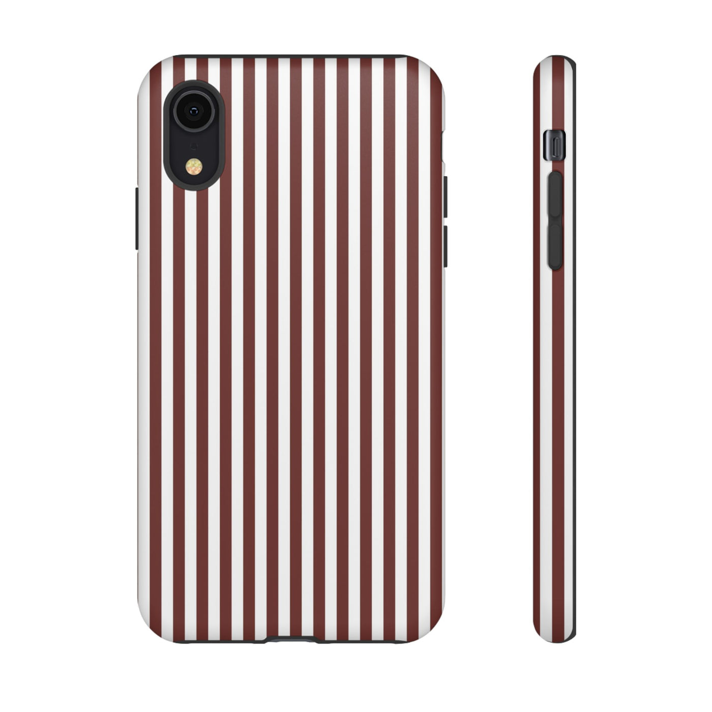 Tough Premium Chocolate Stripes Phone Case Gift for Her - For Apple iPhone 16 Pro Max 16e iPhone 15 Pro iPhone Iphone 14 Plus 13 Pro 12 SE XR - Studio40ParkLane