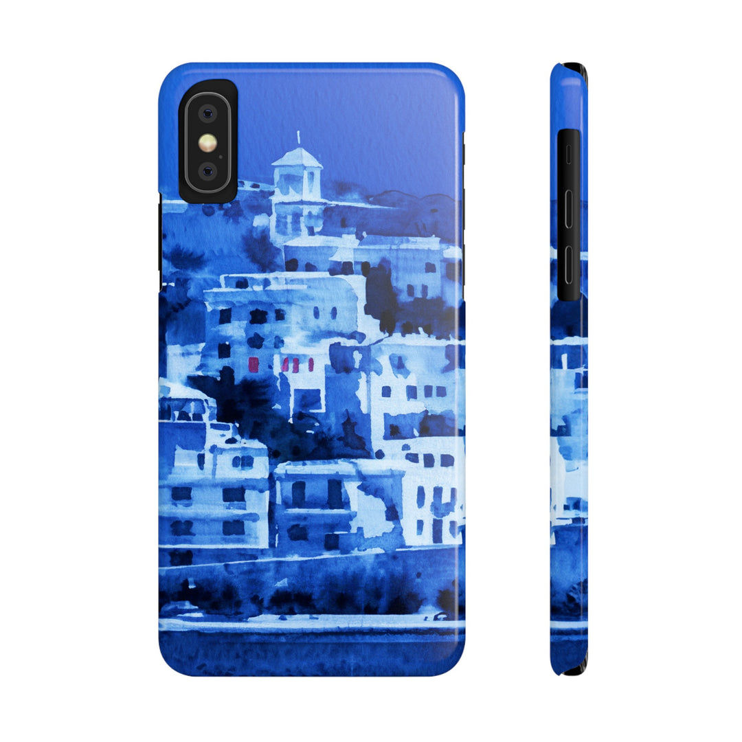 Slim Cute Phone Cases for Iphone | iPhone 15 Case | iPhone 15 Pro Max Case, Iphone 14, Iphone 14 Pro Max, Iphone 13, Greek Island Blue - Studio40ParkLane