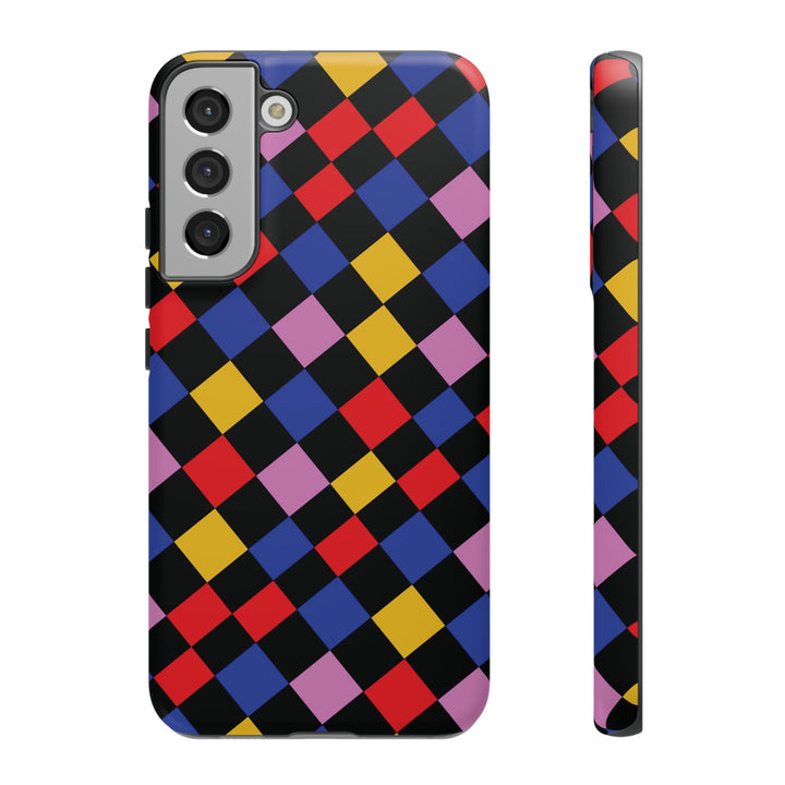 Aesthetic Tough Colorful Checkerboard Phone Case Premium - For iPhone 17 Pro Max iPhone 16 Pro iPhone 15 Iphone 14 Plus 13 Pro 12 11 10 XR - Studio40ParkLane