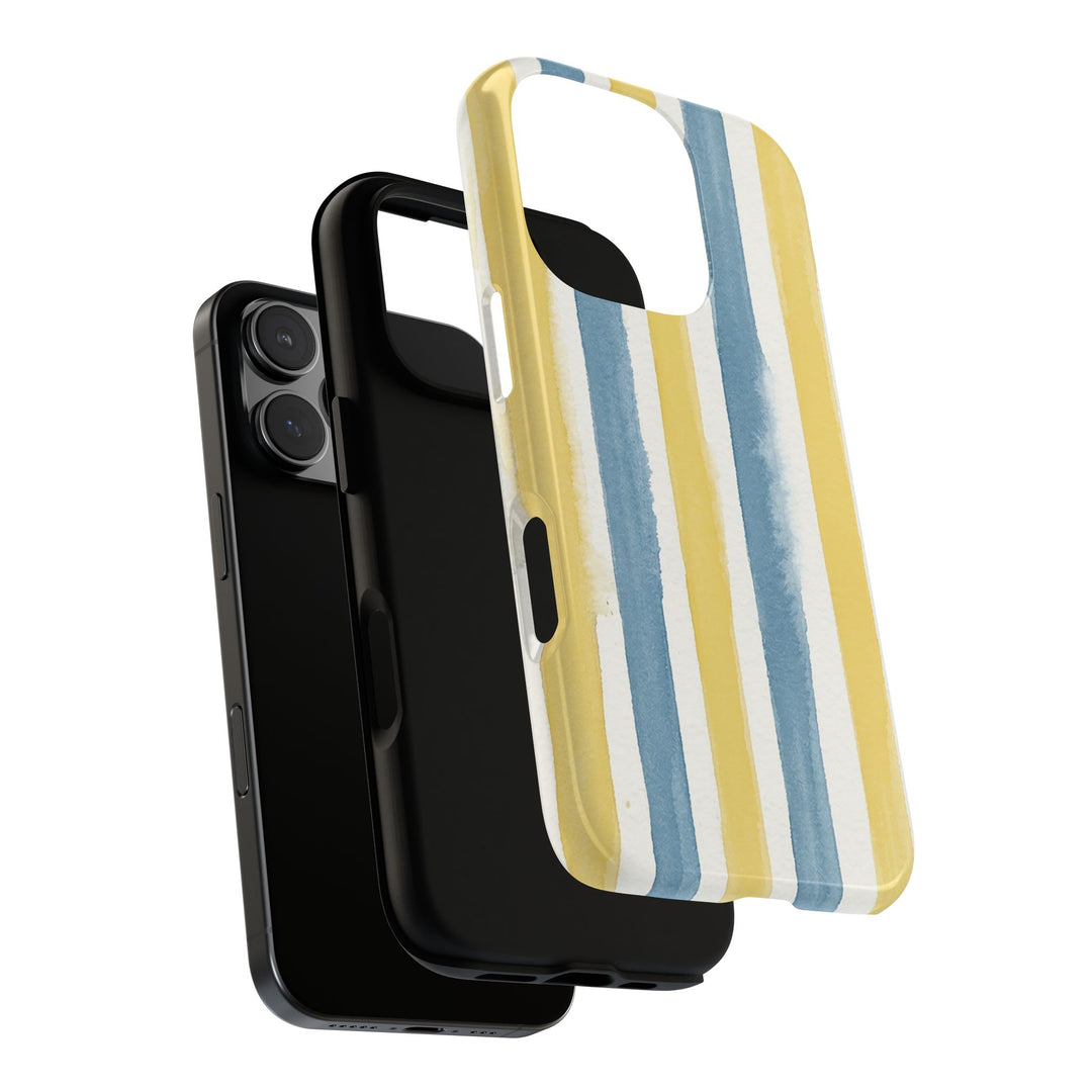 Tough Cute Yellow Stripes Phone Case, for IPhone 17 Pro Max | Iphone 17 Air, Iphone 16, IPhone 15, 14 13 12, Samsung Galaxy S26, S25, S24, S23 - Studio40ParkLane