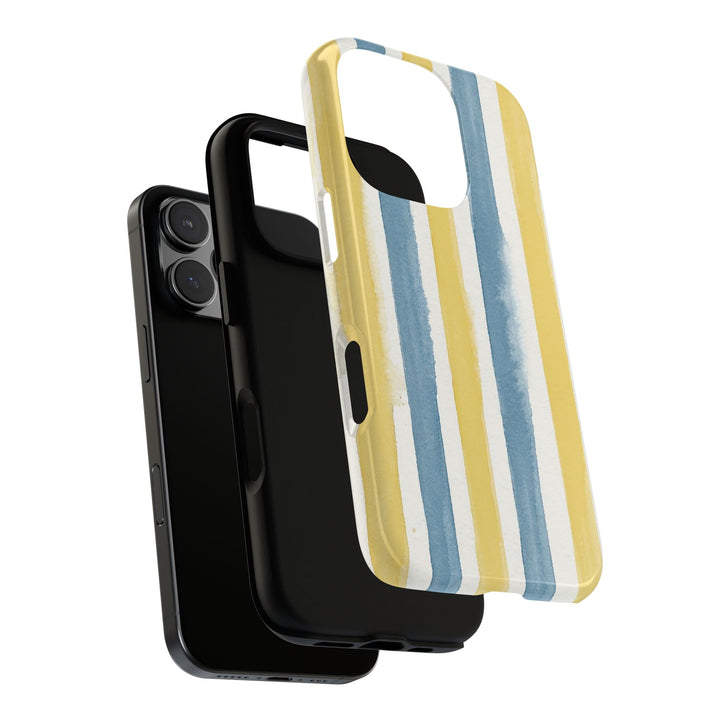 Tough Cute Yellow Stripes Phone Case, for IPhone 17 Pro Max | Iphone 17 Air, Iphone 16, IPhone 15, 14 13 12, Samsung Galaxy S26, S25, S24, S23 - Studio40ParkLane