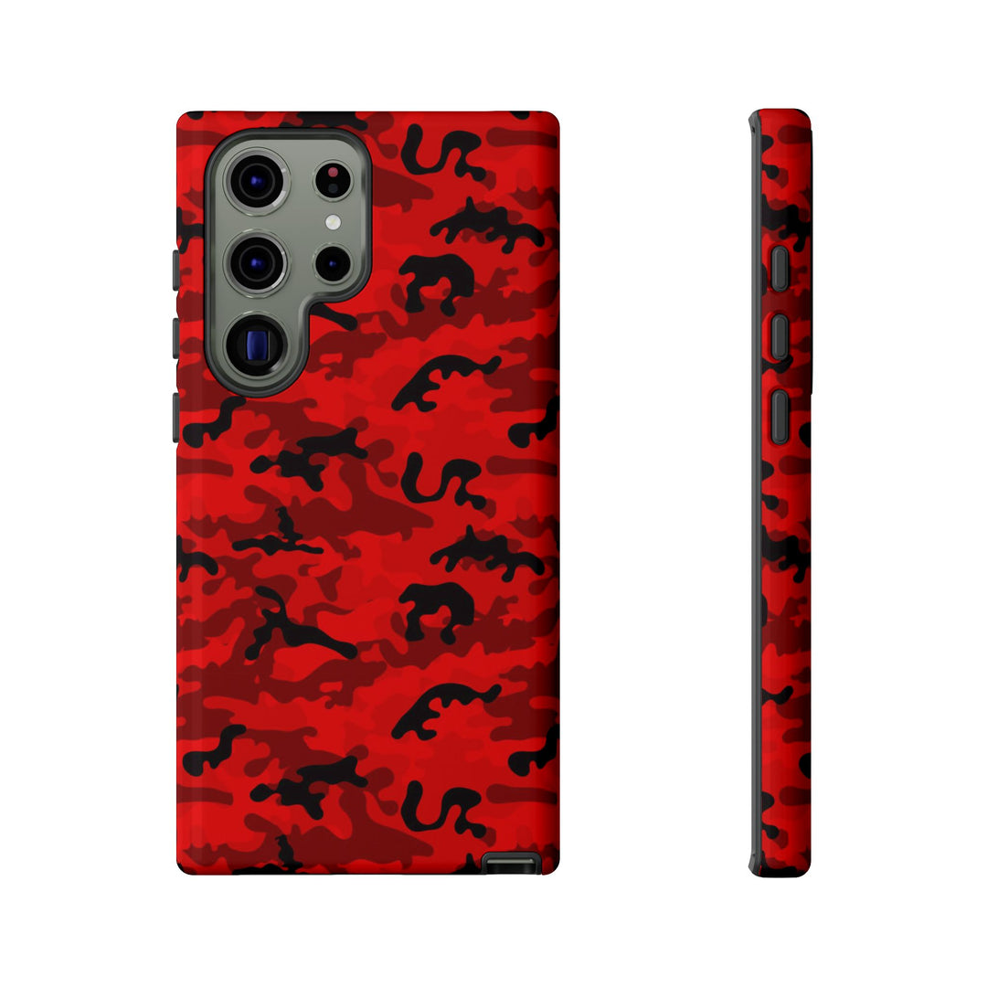 Impact Resistant, Red Camo Camouflage, Cute Phone Cases for Samsung S24, S23, S22, S21, IPhone 15 pro Iphone 14 pro Iphone 13 IPhone 12 Iphone 11 - Studio40ParkLane