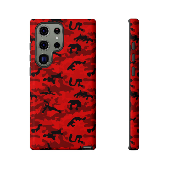Impact Resistant, Red Camo Camouflage, Cute Phone Cases for Samsung S24, S23, S22, S21, IPhone 15 pro Iphone 14 pro Iphone 13 IPhone 12 Iphone 11 - Studio40ParkLane