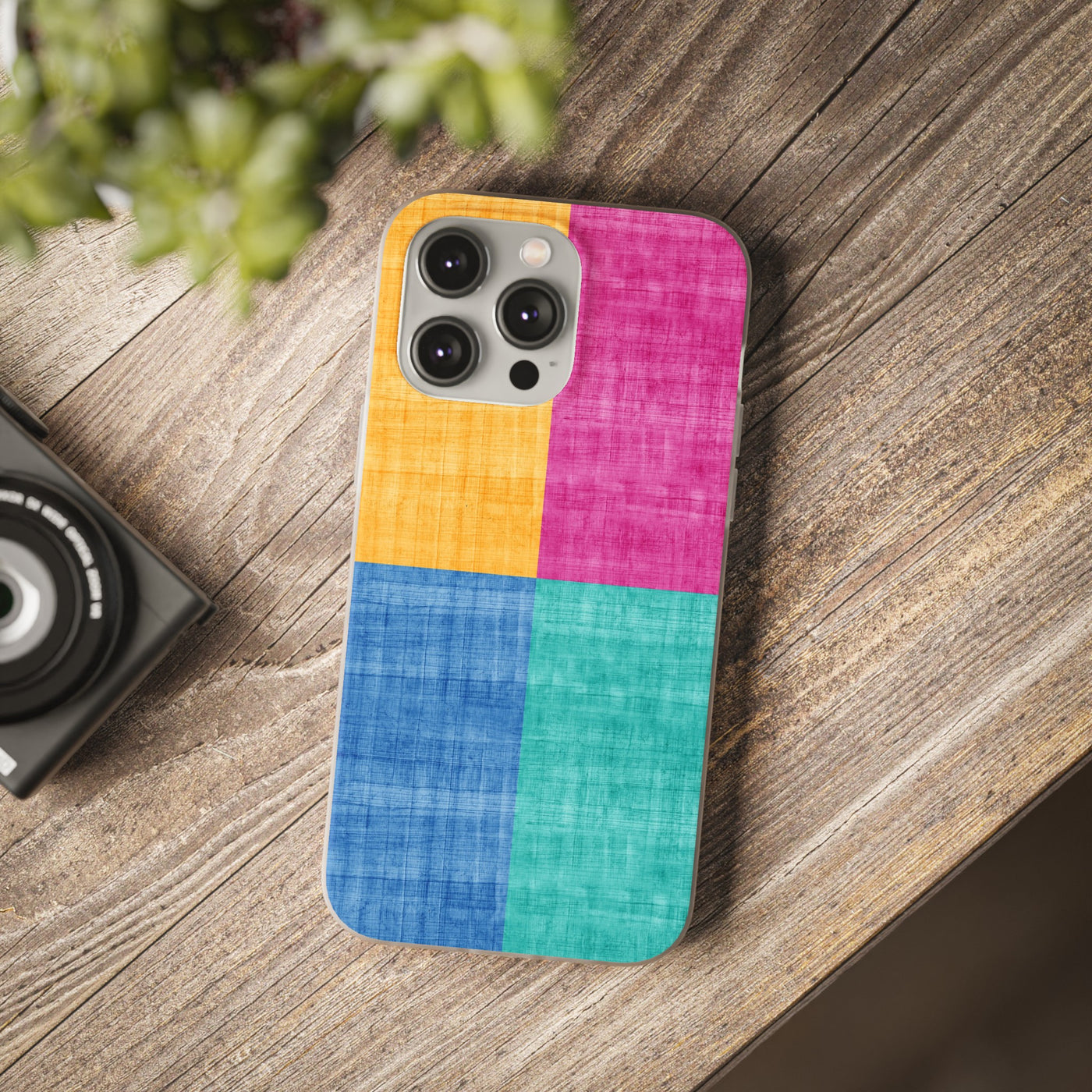 Cute Flexi Phone Cases, Abstract Colored Blocks, Compatible with Samsung Galaxy S23, Samsung S22, Samsung S21, Samsung S20, Galaxy S20 Ultra