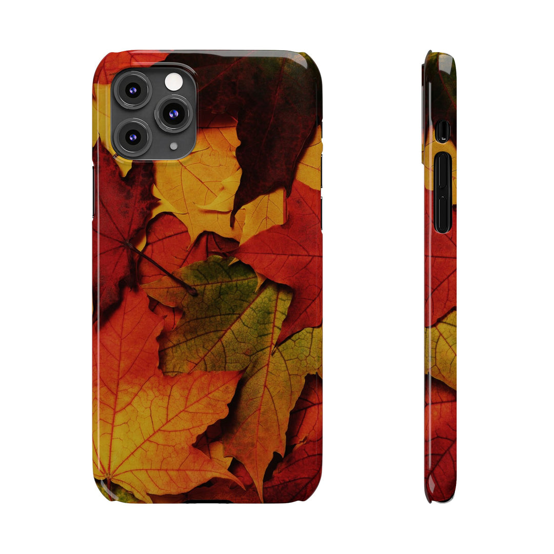Slim Autumn Fall Leaves Gift Cute Phone Cases for Iphone 16 | iPhone 15 Case | iPhone 15 Pro Max Case, Iphone 14, Iphone 14 Pro Max, Iphone 13, Slim Mom Dad Gift - Studio40ParkLane