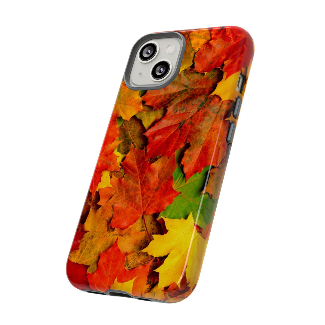 Fall Leaves Impact Resistant, Cute Phone Cases for Samsung S24, S23, S22, S21, IPhone 15 pro Iphone 14 pro Iphone 13 IPhone 12 Iphone 11 - Studio40ParkLane