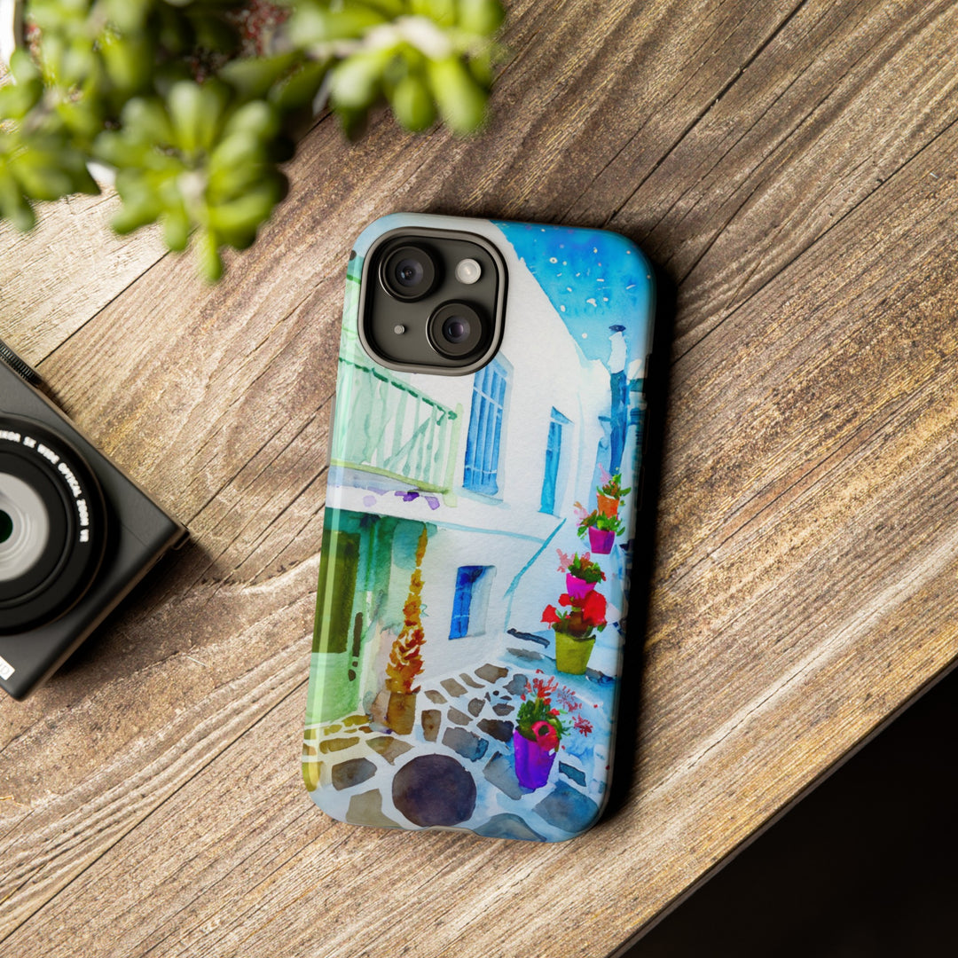Impact Resistant, Greece House, Cute Phone Cases for Samsung S24, S23, S22, S21, IPhone 15 pro Iphone 14 pro Iphone 13 IPhone 12 Iphone 11 - Studio40ParkLane