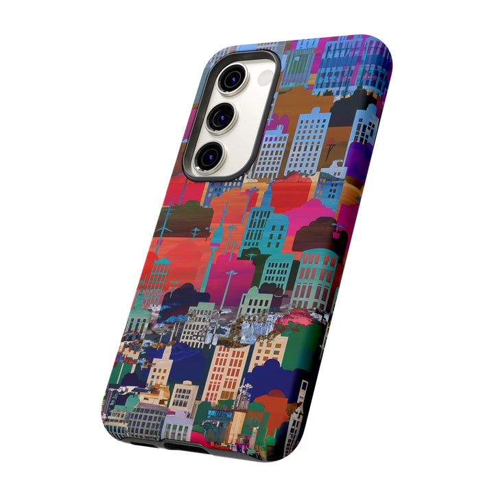 Cute Samsung Case | Cool Iphone Case | Summer City Skyline, Samsung S24, S23, S22, S21, IPhone 15 Case | Iphone 14 Case, Iphone 13 Case - Studio40ParkLane