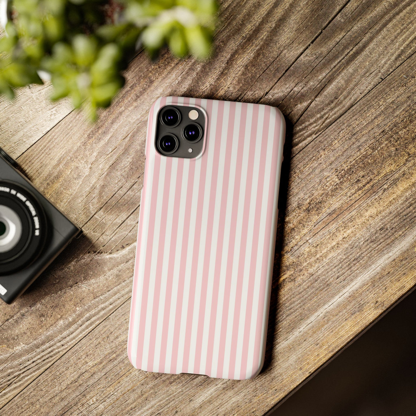 Slim Sweet Pink Striped Cute Phone Case for Iphone 16 - | iPhone 15 Pro Max Case | iPhone 14 Case Iphone 13 12 11 10 9 8 7 X XS Gift for Her
