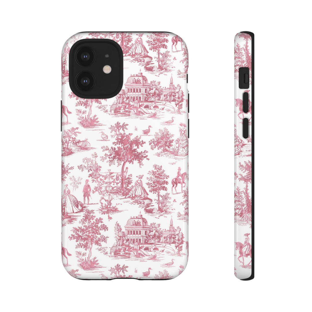 Premium Tough French Toile Gift for Her Cute Phone Cases for Samsung S25, S24, S23, S22, S21 Iphone, 16, 15, 14, 13, 12 Plus Max Pro Ultra - Studio40ParkLane