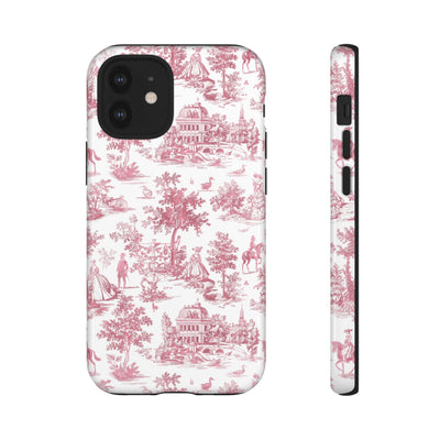 Premium Tough French Toile Gift for Her Cute Phone Cases for Samsung S25, S24, S23, S22, S21 Iphone, 16, 15, 14, 13, 12 Plus Max Pro Ultra - Studio40ParkLane