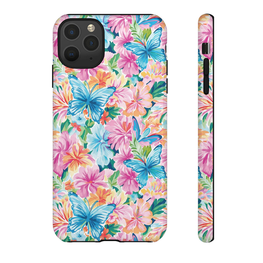 Premium Tough Butterflies Flowers Cute Phone Cases for Samsung S24, S23, S22, S21, S20, Plus and Ultra, Iphone 16 Pro Max,15, 14, 13, 12, 11, 10 - Studio40ParkLane