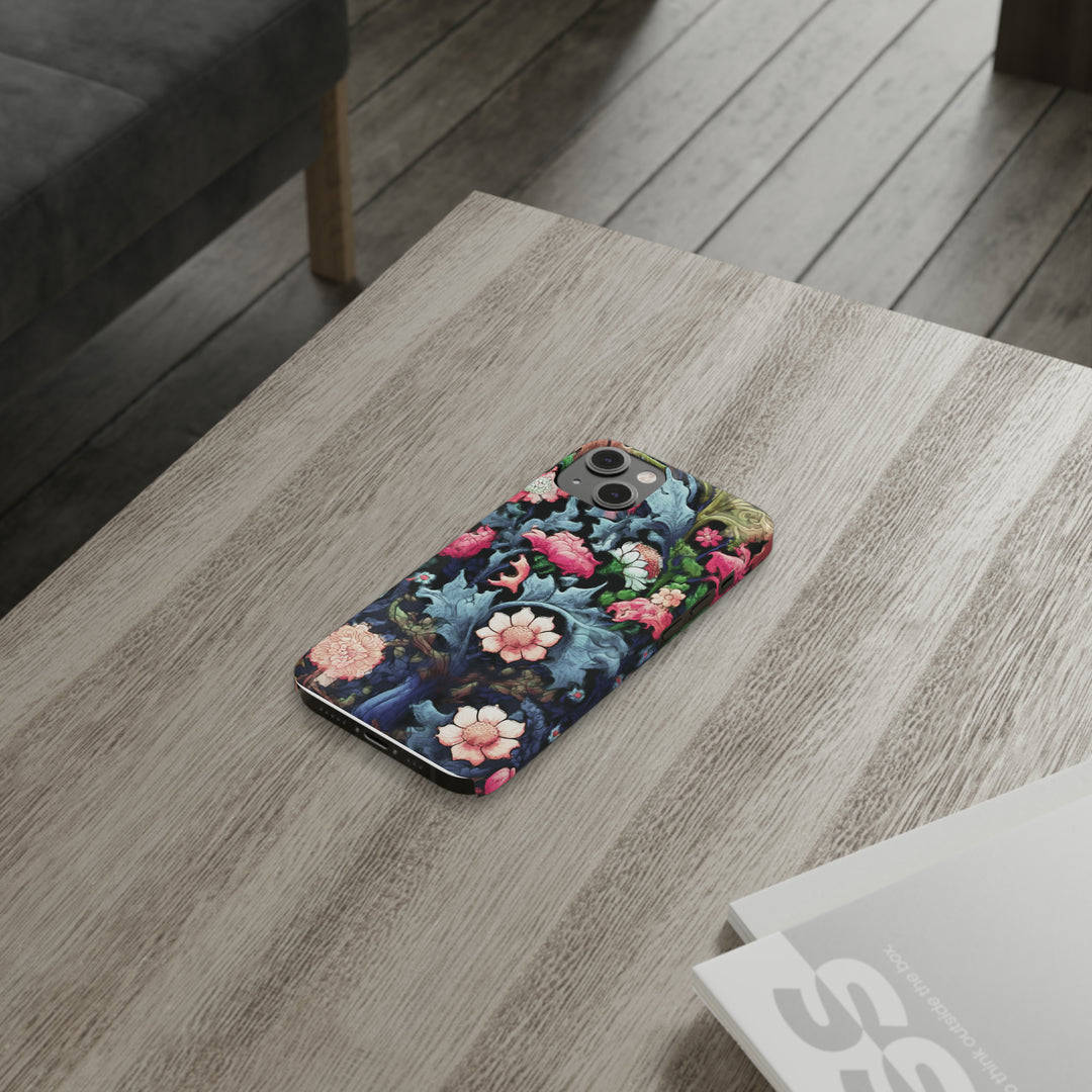 Slim Cute Phone Cases for Iphone - | iPhone 15 Case | iPhone 15 Pro Max Case, Iphone 14 Case, Iphone 14 Pro Max, Iphone 13, Flowers Scene - Studio40ParkLane