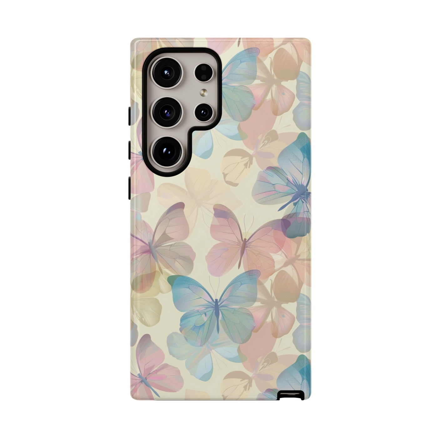 Cute Samsung Case | Cool Iphone Case | Summer Pastel Butterflies, Samsung S24, S23, S22, S21, IPhone 15 Case | Iphone 14 Case, Iphone 13 Case