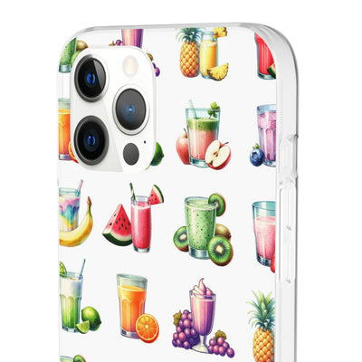 Cute Flexi Phone Cases, For Iphones and Samsung Galaxy Phones, Tropical Summer Fruit Cocktails, Galaxy S23 Phone Case, Samsung S22 Case, Samsung S21, Iphone 15, Iphone 14, Iphone 13