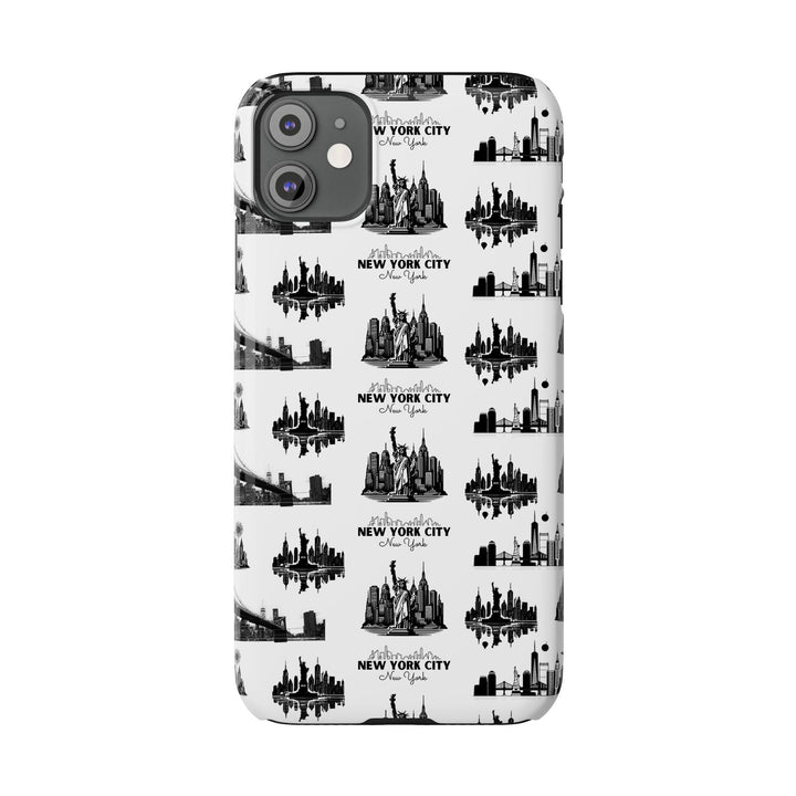 Slim New York Skyline Collage Coquette Gift for Her Cute Phone Cases for Iphone 16 Pro Max | iPhone 15 Case | iPhone 15 Pro Max Case, Iphone 14, Iphone 14 Pro Max, Iphone 13 12 11 8 7 - Studio40ParkLane