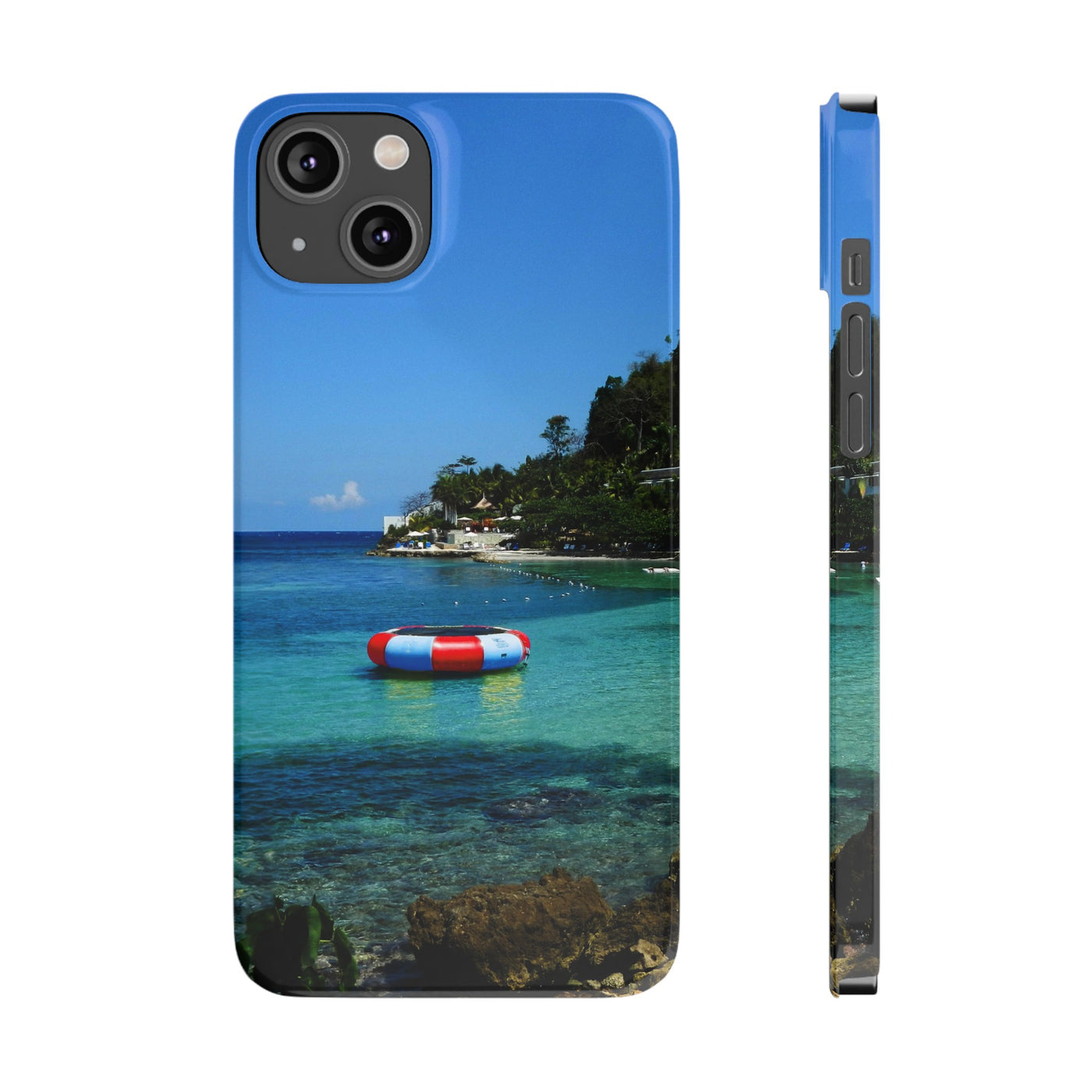 Slim Cute Phone Cases for Iphone - | iPhone 15 Case | iPhone 15 Pro Max Case, Iphone 14 Case, Iphone 14 Pro Max, Iphone 13, Summer Jamaica Beach