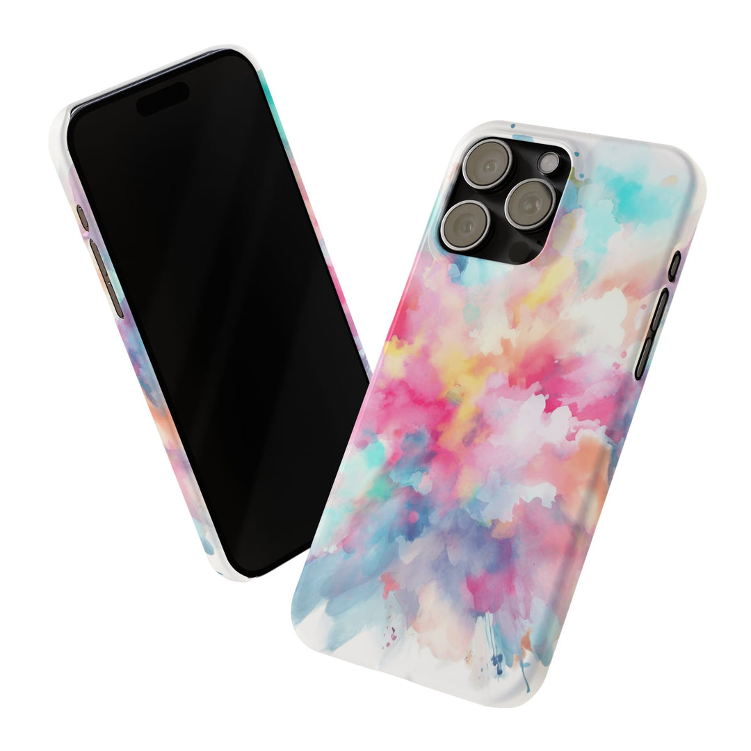 Slim Paint Splash Pink Gift for Her Cute Phone Cases for Iphone 16 Pro Max | iPhone 15 Case | iPhone 15 Pro Max Case, Iphone 14, Iphone 14 Pro Max, Iphone 13 12 11 8 7 - Studio40ParkLane