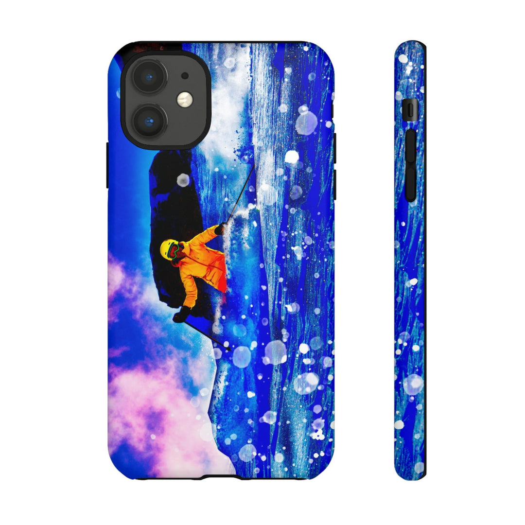 Cute IPhone Case | iPhone 15 Case | iPhone 15 Pro Max Case, Iphone 14 Case, Iphone 14 Pro Max Case IPhone Case for Art Lovers, Skier Mountain - Studio40ParkLane