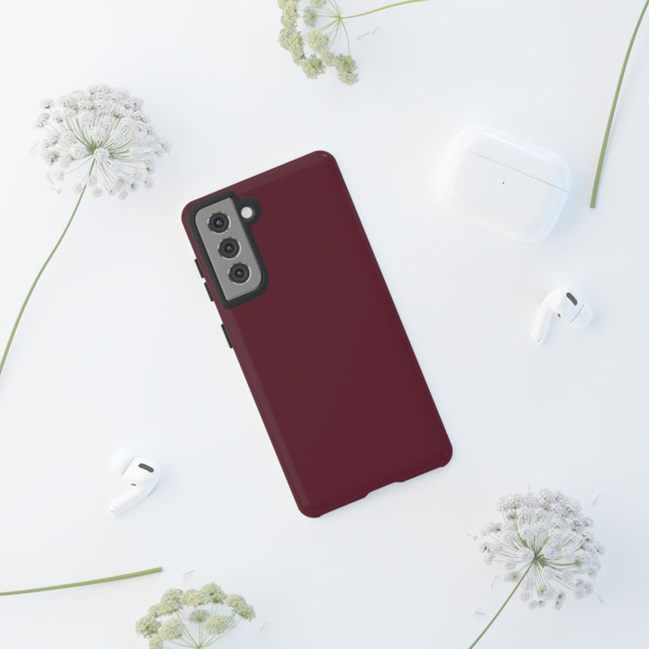 Premium Tough Burgundy Maroon Red Gift for Her Cute Phone Cases for Samsung S25 S24, S23, S22, S21, Iphone, 16, 15, 14, 13 Pro Max Ultra - Studio40ParkLane