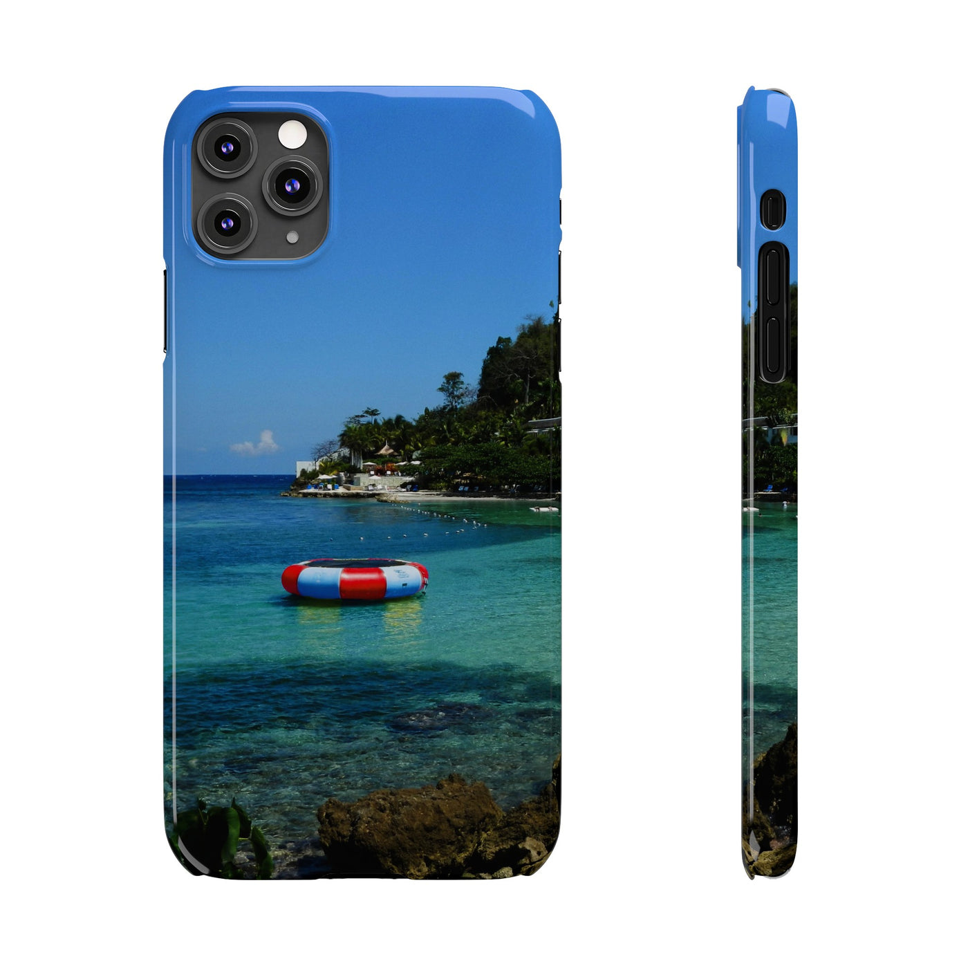 Slim Cute Phone Cases for Iphone - | iPhone 15 Case | iPhone 15 Pro Max Case, Iphone 14 Case, Iphone 14 Pro Max, Iphone 13, Summer Jamaica Beach