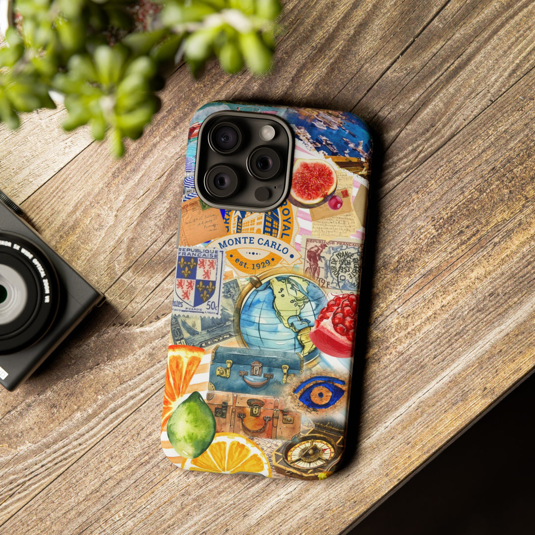 Cute European Summer Collage Phone Case, for IPhone 16 Case | Iphone 15, Iphone 14, IPhone 13 Case, 11 8 7, Samsung Galaxy S24, S23, S22, S21 Extra Protective - Studio40ParkLane