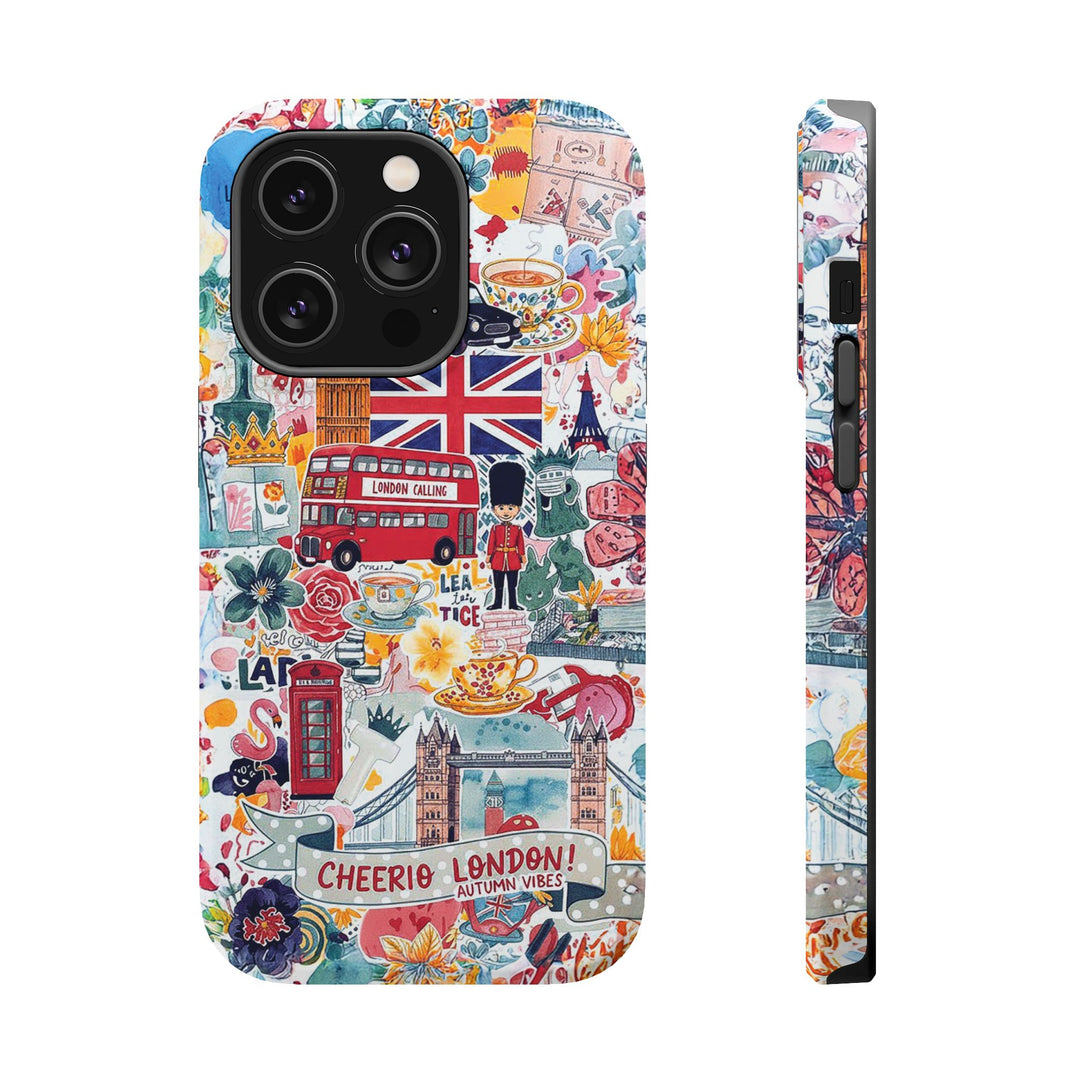 London England Coquette Collage Tough Magsafe Cute Phone Cases for Iphone | iPhone 17 Pro Max Case, Iphone 16, Iphone 15 14 13 12 11 10 9 - Studio40ParkLane