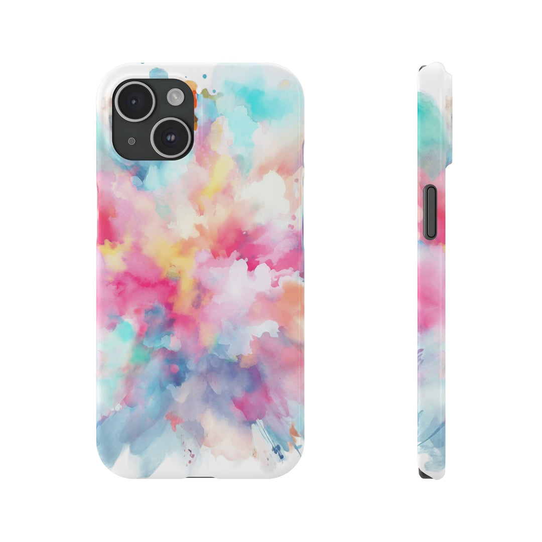 Slim Paint Splash Pink Gift for Her Cute Phone Cases for Iphone 16 Pro Max | iPhone 15 Case | iPhone 15 Pro Max Case, Iphone 14, Iphone 14 Pro Max, Iphone 13 12 11 8 7 - Studio40ParkLane