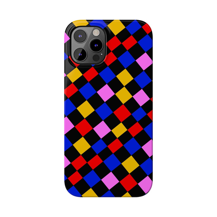 Slim Abstract Colorful Checkerboard Cute Phone Case for Iphone 17 - | iPhone 16 Pro Max Case | iPhone 15 Case Iphone 14 13 12 11 Gift for Her - Studio40ParkLane