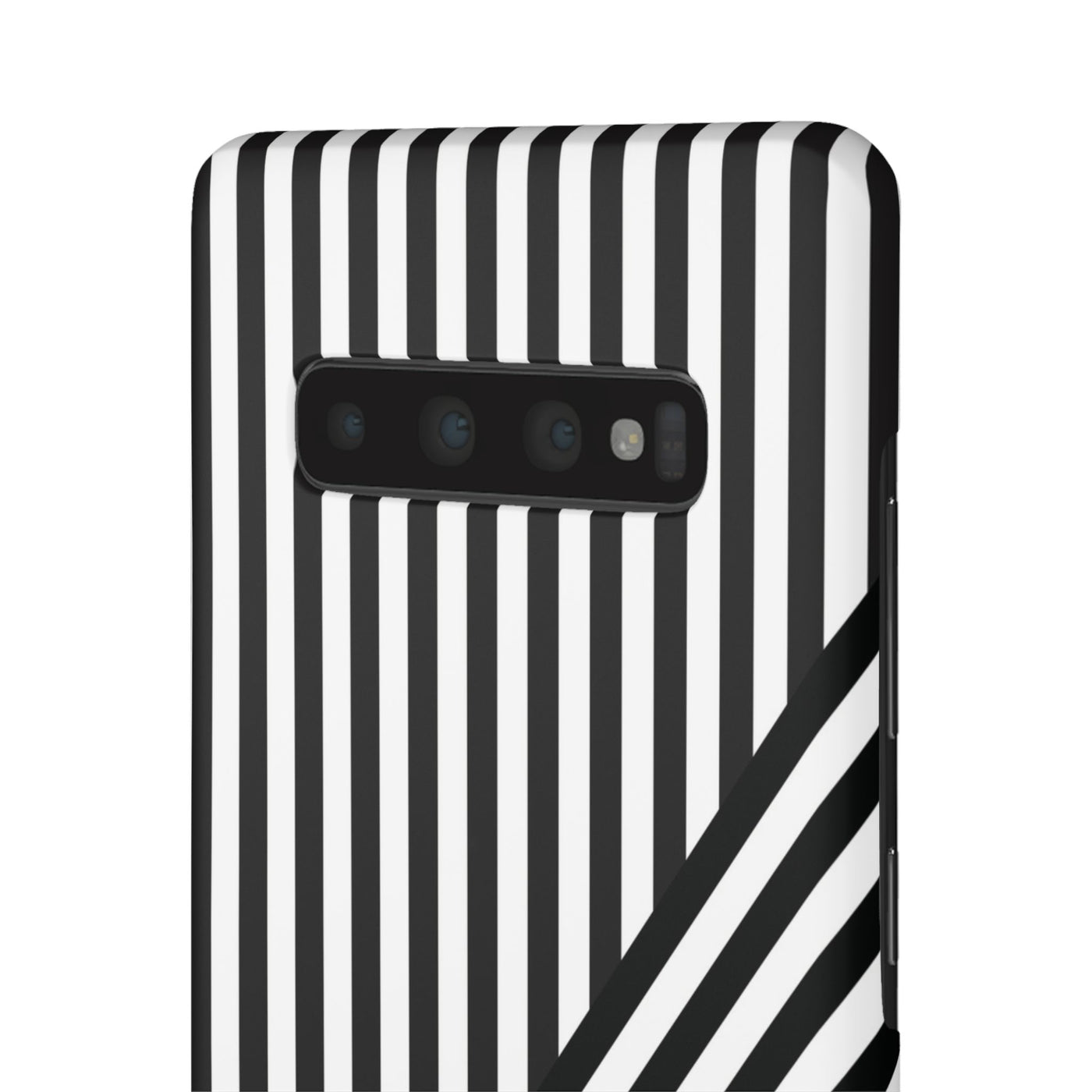 Aesthetic Black White Stripes Cute Phone Case Sleek Snap - For iPhone 17 Pro Max iPhone 16 Pro iPhone 15 Iphone 14 Plus 13 Pro 12 11 10 Gift - Studio40ParkLane