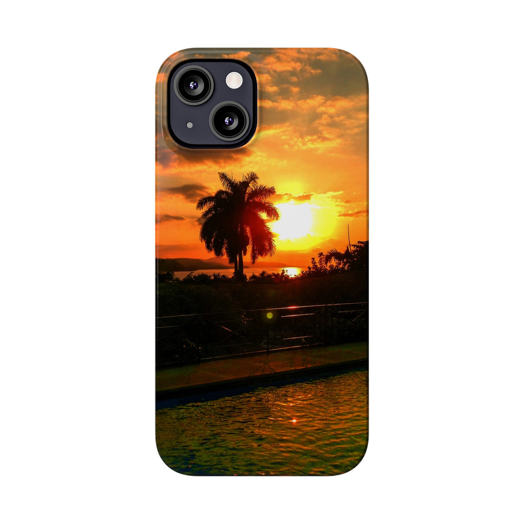 Slim Cute Phone Cases for Iphone - | iPhone 15 Case | iPhone 15 Pro Max Case, Iphone 14 Case, Iphone 14 Pro Max, Iphone 13, Summer Jamaica Sunset - Studio40ParkLane