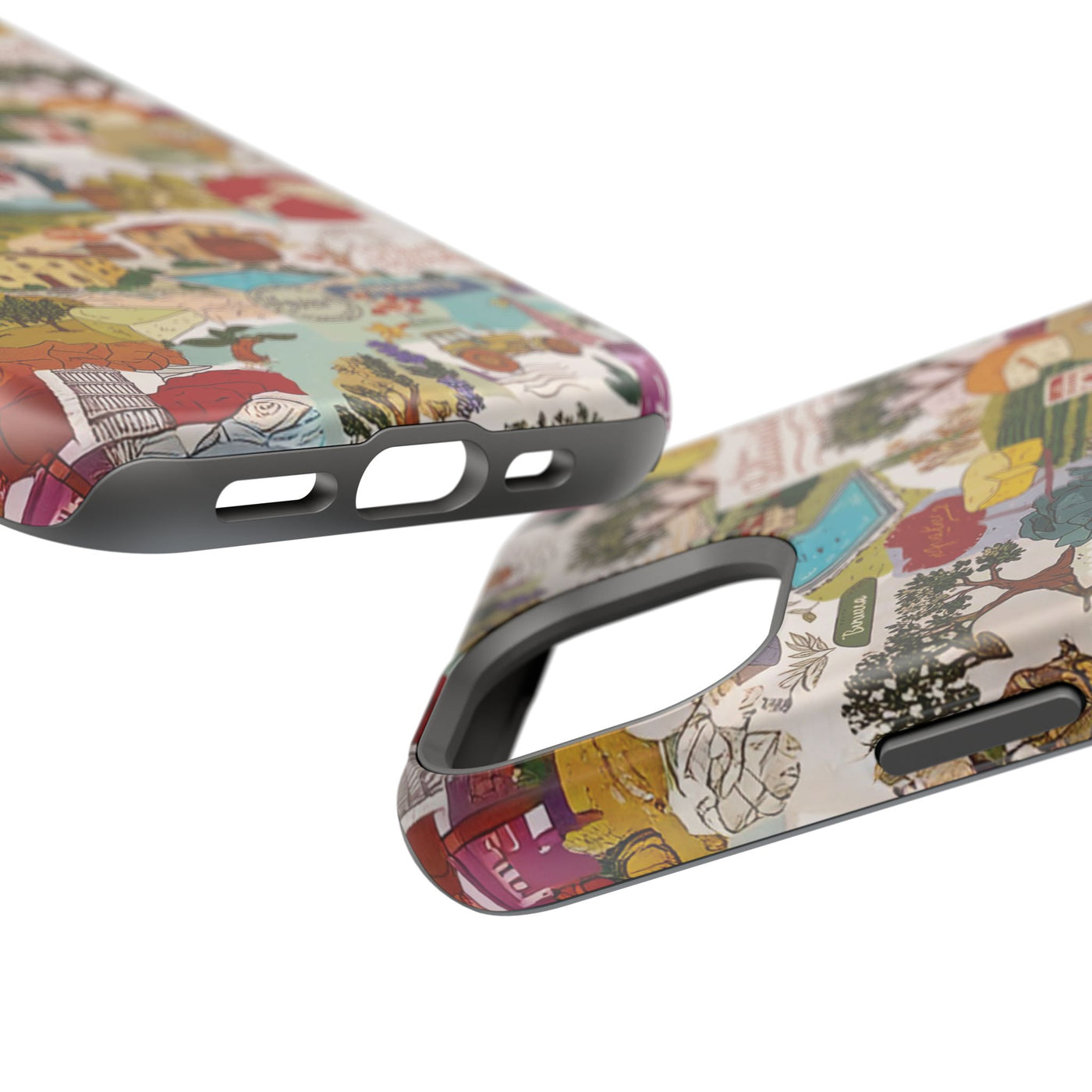 Italy Tuscany Coquette Collage Tough Magsafe Cute Phone Cases for Iphone | iPhone 17 Pro Max Case, Iphone 16, Iphone 15 14 13 12 11 10 9 - Studio40ParkLane