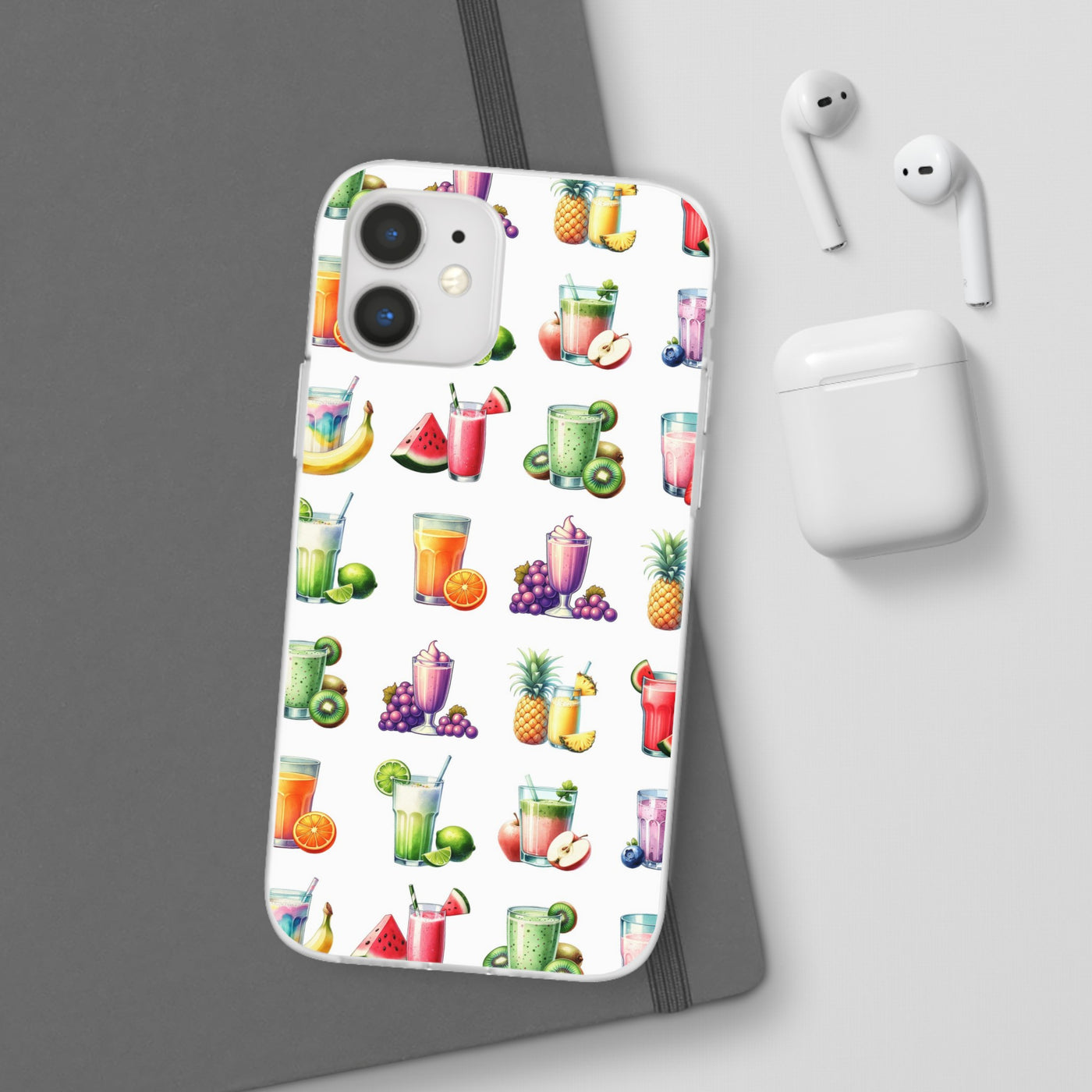 Cute Flexi Phone Cases, For Iphones and Samsung Galaxy Phones, Tropical Summer Fruit Cocktails, Galaxy S23 Phone Case, Samsung S22 Case, Samsung S21, Iphone 15, Iphone 14, Iphone 13