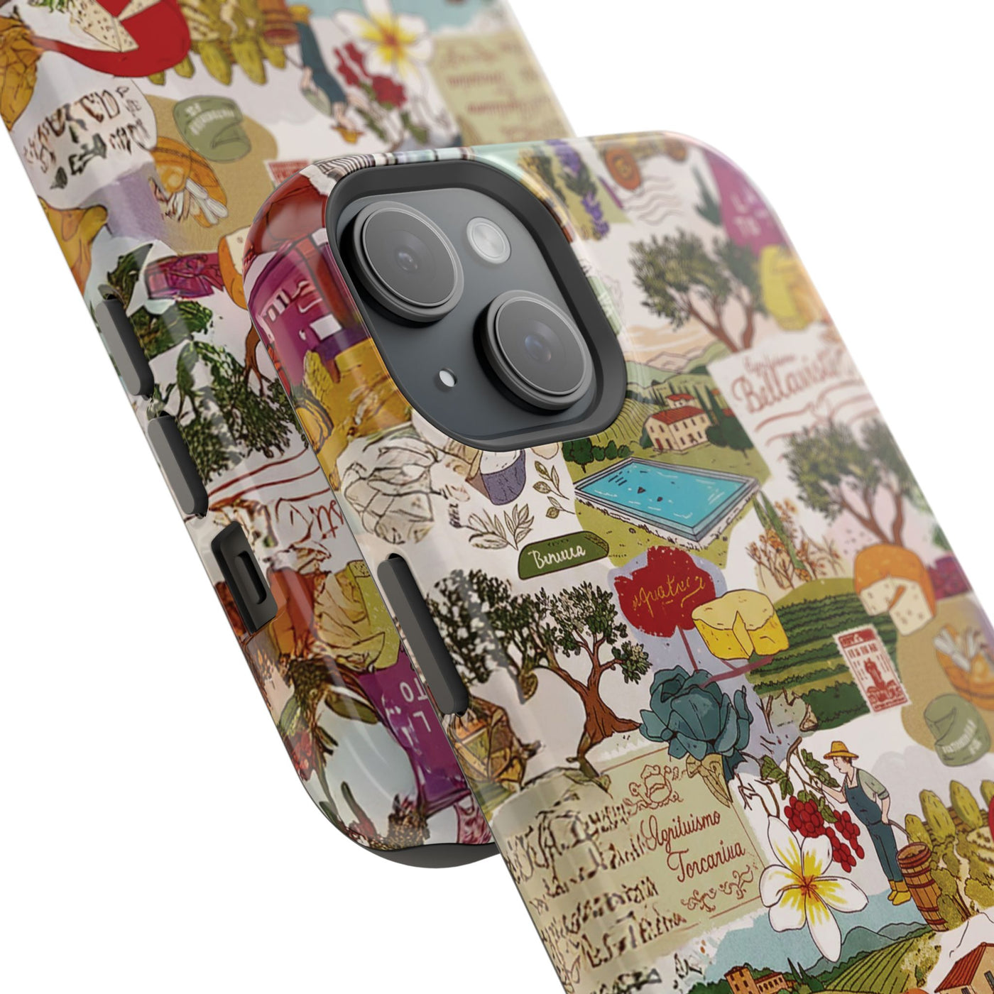 Italy Tuscany Coquette Collage Tough Magsafe Cute Phone Cases for Iphone | iPhone 17 Pro Max Case, Iphone 16, Iphone 15 14 13 12 11 10 9 - Studio40ParkLane