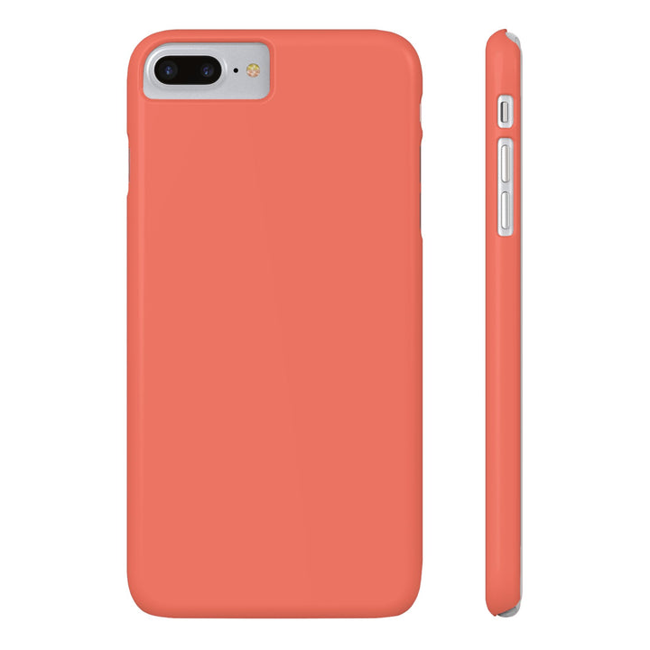 Slim Coral pink Gift for Her Aesthetic Cute Phone Case for Iphone 16 - | iPhone 15 Pro Max Case | iPhone 14 Case 13 12 11 10 9 8 7 - Studio40ParkLane