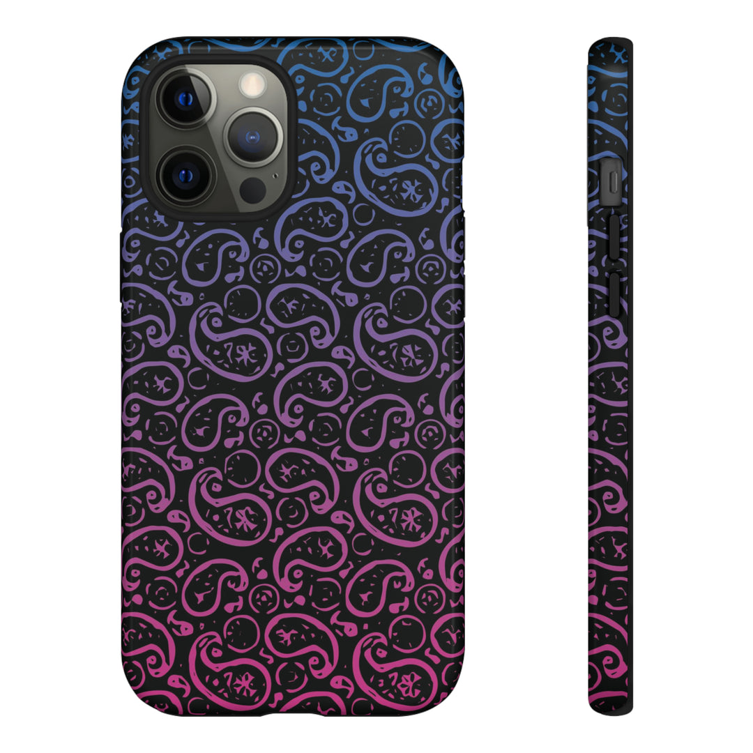 Cute IPhone Case | iPhone 15 Case | iPhone 15 Pro Max Case, Iphone 14 Case, Iphone 14 Pro Max Case IPhone Case for Art Lovers, Paisley Blue Pink - Studio40ParkLane