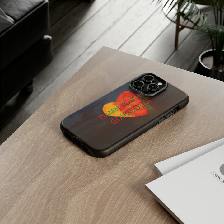 Cute IPhone Case | iPhone 15 Case | iPhone 15 Pro Max Case, Iphone 14 Case, Iphone 14 Pro Max Case IPhone Case for Art Lovers, Heart Sunset - Studio40ParkLane