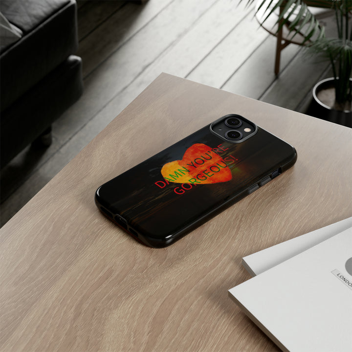 Cute IPhone Case | iPhone 15 Case | iPhone 15 Pro Max Case, Iphone 14 Case, Iphone 14 Pro Max Case IPhone Case for Art Lovers, Heart Sunset - Studio40ParkLane
