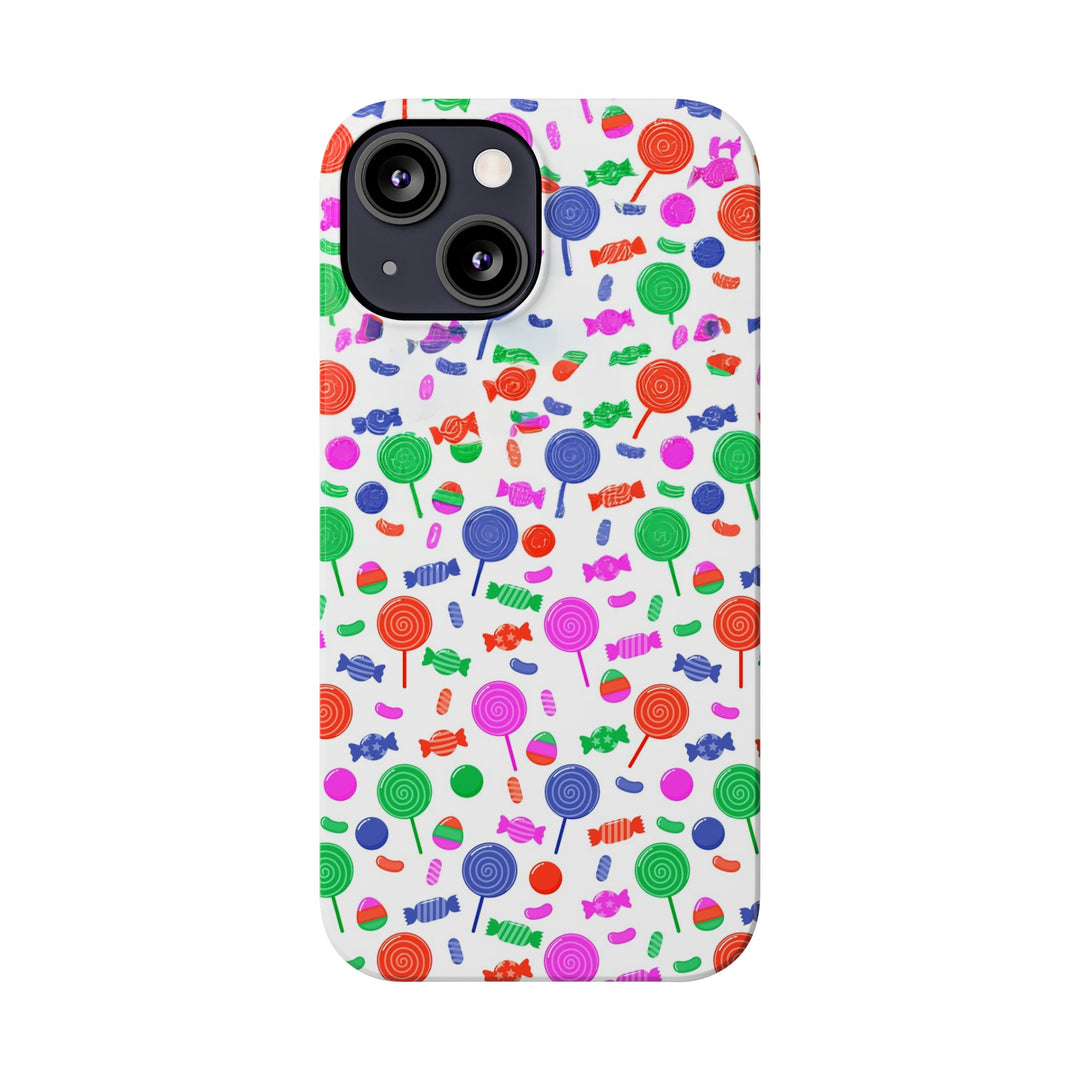 Slim Cute Phone Cases for Iphone - | iPhone 15 Case | iPhone 15 Pro Max Case, Iphone 14 Case, Iphone 14 Pro Max, Iphone 13, Summer Lollipops Red - Studio40ParkLane