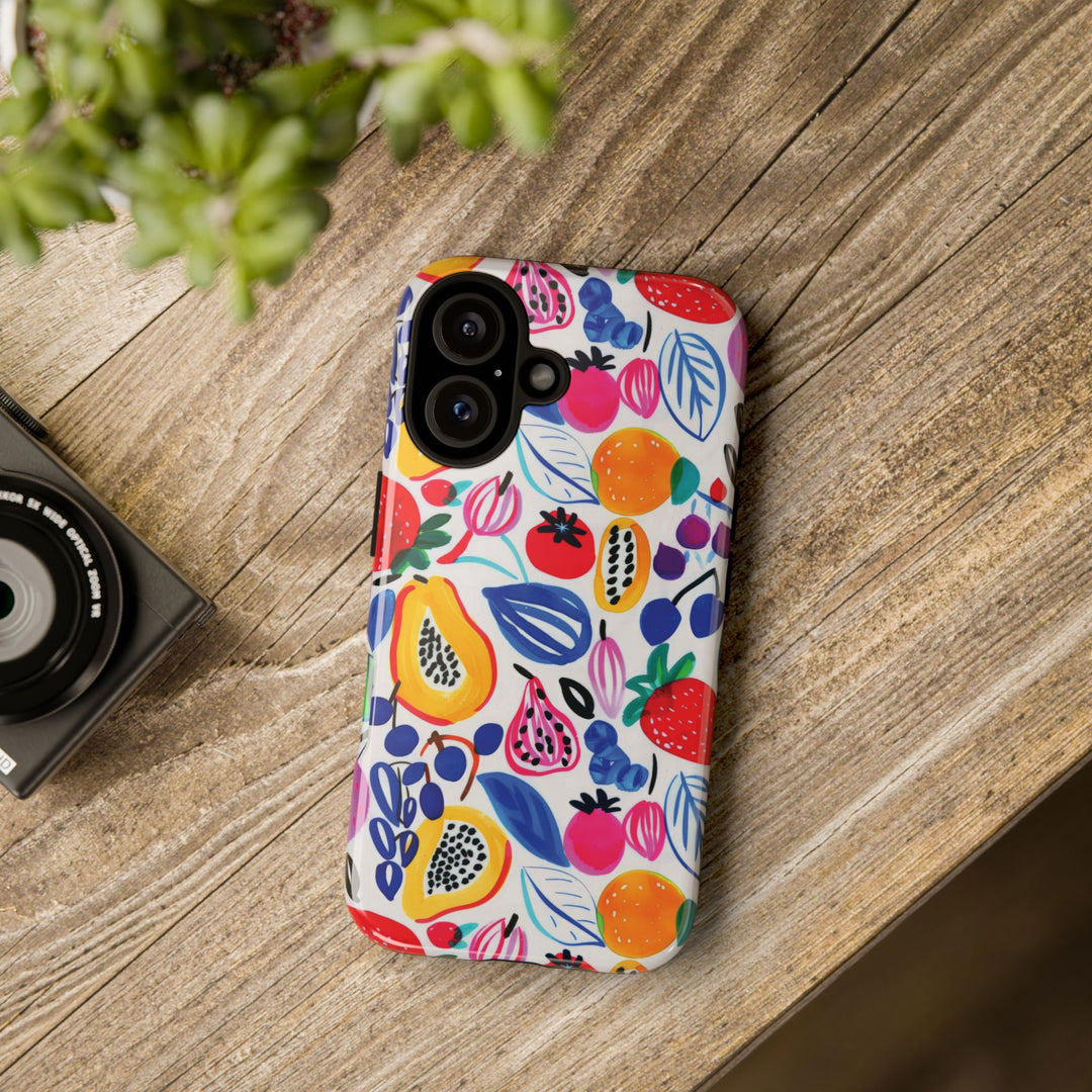 Premium Tough Summer Fruit Collage Gift for Her Cute Phone Cases for Samsung and Iphone, 16, 15, 14, S24, S23, S22, S21, S20, Plus, Ultra, Pro - Studio40ParkLane