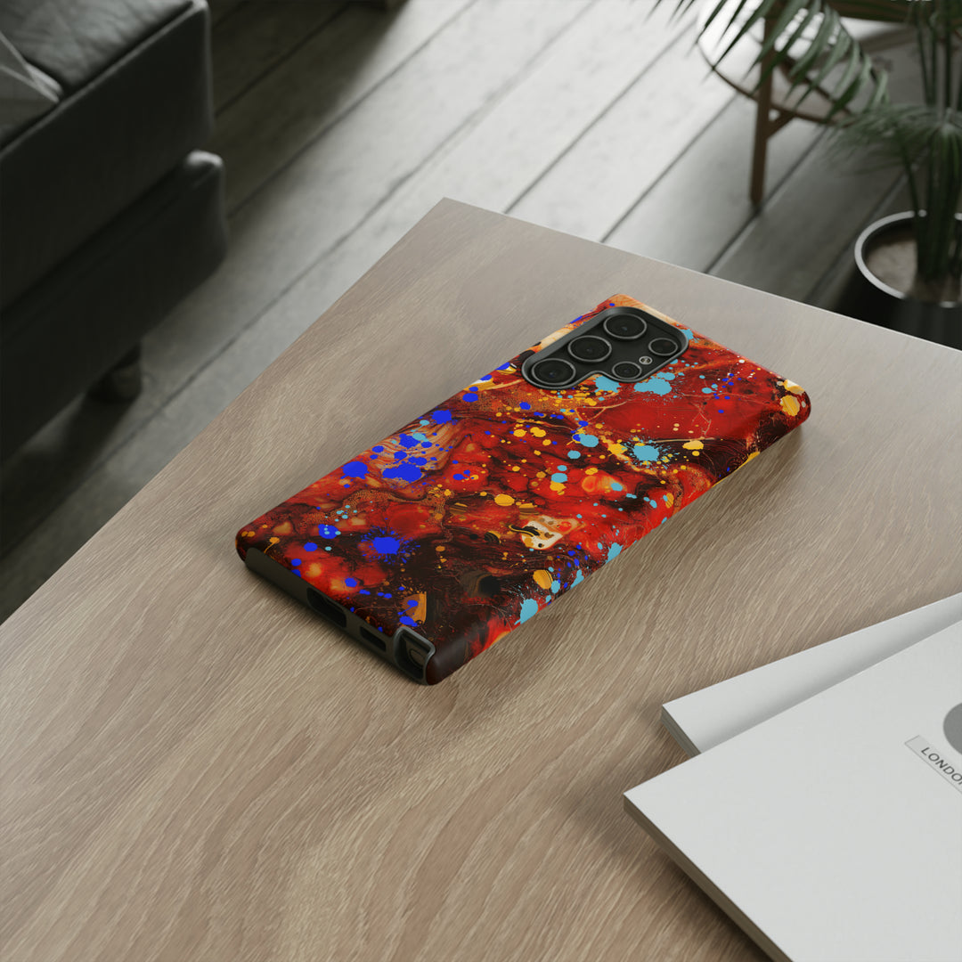 Cool Phone Case | Aesthetic Phone Case | Fall Colors Marble | For Samsung Galaxy S23, S22, S21, S20 | Luxury Double Layer | Cute - Studio40ParkLane