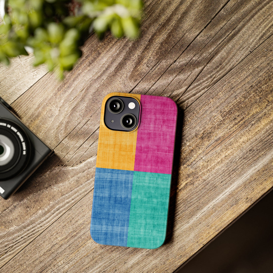 Slim Cute Phone Cases for Iphone | iPhone 15 Case | iPhone 15 Pro Max Case, Iphone 14, Iphone 14 Pro Max, Iphone 13, Abstract Color Blocks - Studio40ParkLane