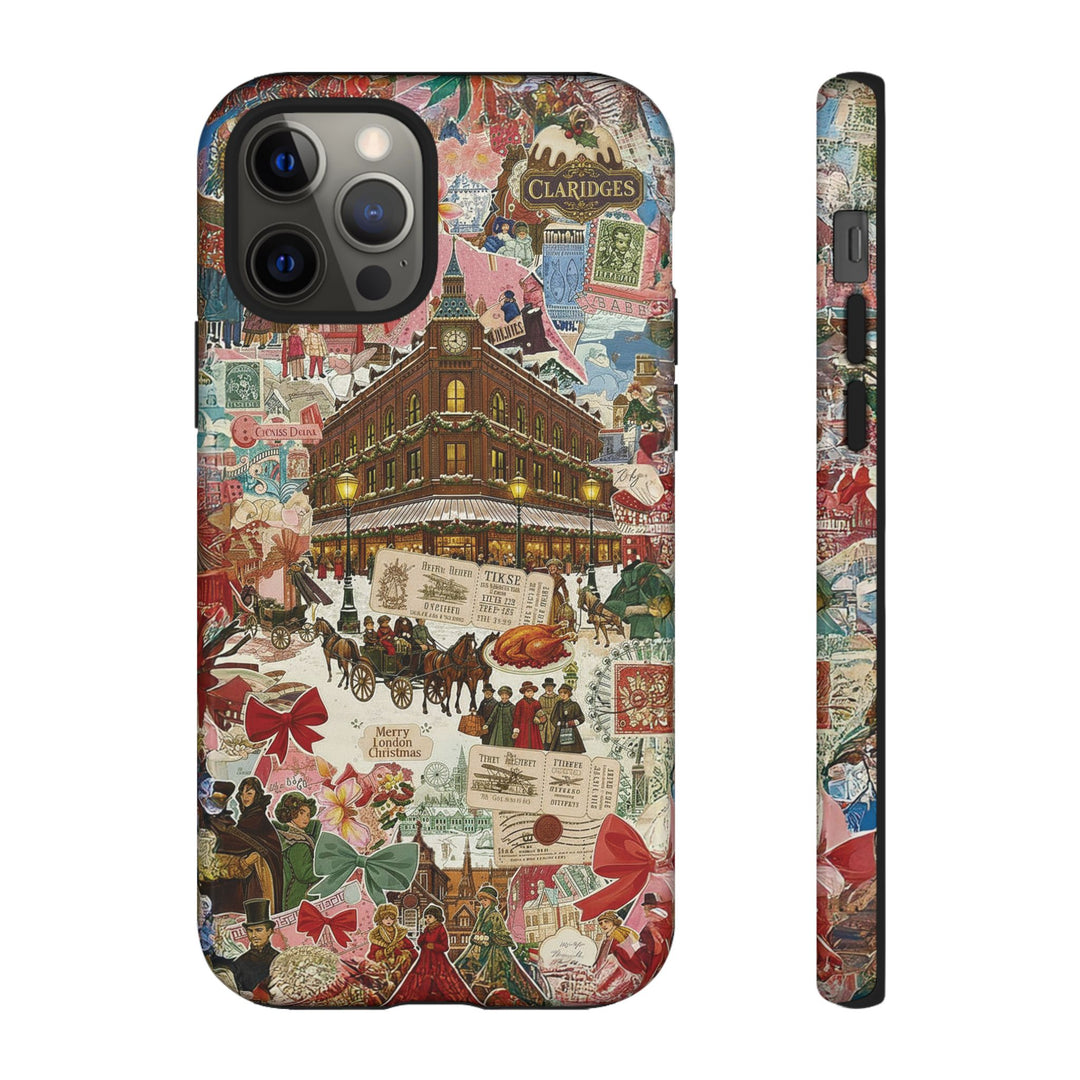 Aesthetic Tough London Coquette Collage Premium Phone Case - For iPhone 17 Pro Max iPhone 16 Pro iPhone 15 Iphone 14 Plus 13 Pro 12 11 10 XR - Studio40ParkLane